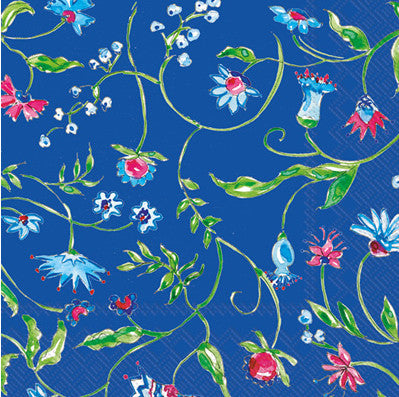 These Ella Blue Flowers lla Decoupage Paper Napkins are of exceptional quality. Imported from Europe. 3-ply, silky feel. Ideal for Decoupage Crafting, Scrapbooking