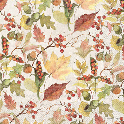 These Autumn Fall Leaves Decoupage Paper Napkins are of exceptional quality. Imported from Europe.  3-plyIdeal for Decoupage Crafting, DIY craft projects, Scrapbooking
