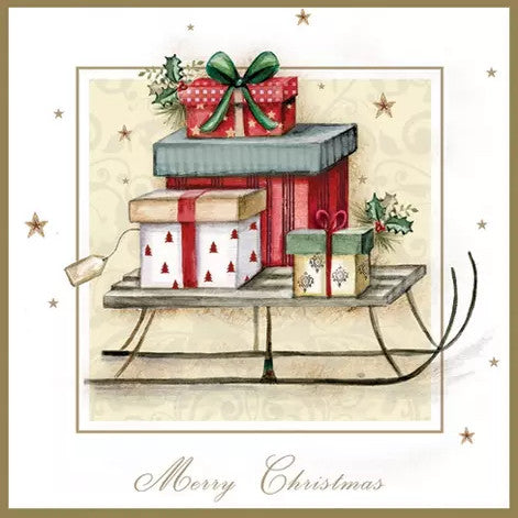 Shop Christmas Sleigh Decoupage Napkin for Crafting, Scrapbooking