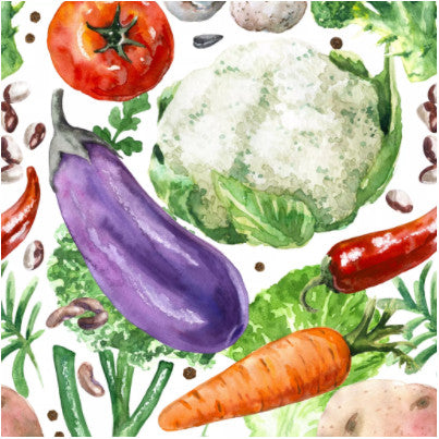 These Decoupage Garden Vegetables Paper Napkins are of exceptional quality. Imported from Europe.  3-ply. Ideal for Decoupage Crafting, DIY craft projects