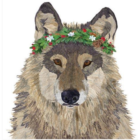 These Decoupage Glacier Wolf Paper Napkins are of exceptional quality. Imported from Europe.  3-ply. Ideal for Decoupage Crafting, DIY craft projects, Scrapbooking