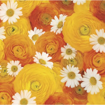 These Decoupage Sunny Buttercups Floral Paper Napkins are of exceptional quality. Imported from Europe.  3-ply. Ideal for Decoupage Crafting, DIY