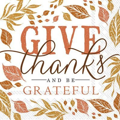 Shop Give Thanks Fall Thanksgiving Decoupage Paper Napkins are exceptional quality. Imported from Europe. 3-ply. Ideal for Decoupage Crafting