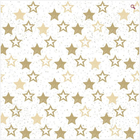 Shop Stars all Over Gold Decoupage Paper Napkins are exceptional quality. Imported from Europe. 3-ply. Ideal for Decoupage Crafting, DIY