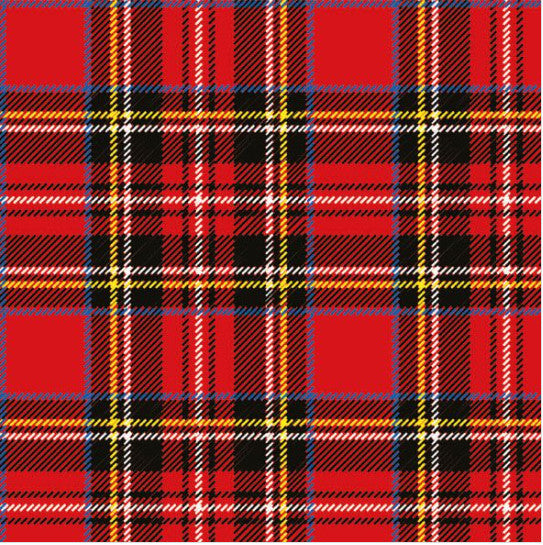 These Christmas Scottish Red Decoupage Paper Napkins are exceptional quality. Imported from Europe. 3-ply. Ideal for Decoupage Crafting, DIY craft projects, Scrapbooking