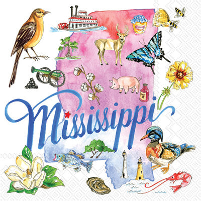 These Mississippi StateDecoupage Paper Napkins are exceptional quality. Imported from Europe. 3-ply. Ideal for Decoupage Crafting, DIY craft projects