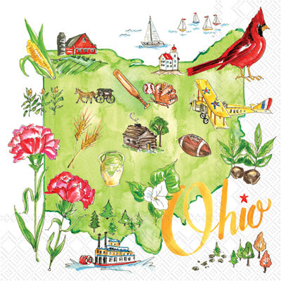 These Ohio State Decoupage Paper Napkins are exceptional quality. Imported from Europe. 3-ply. Ideal for Decoupage Crafting, DIY craft projects