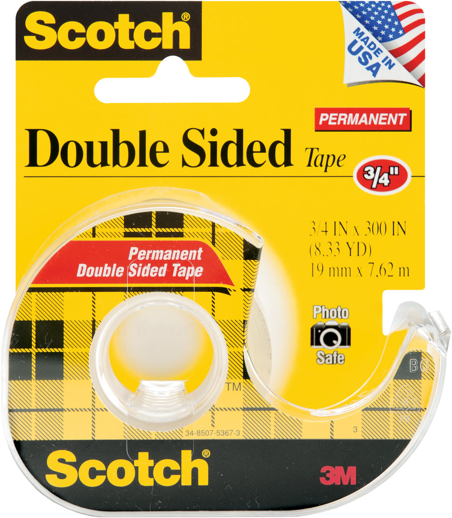 Scotch Permanent Double Sided Tape - 3/4