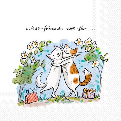 These Cat Friends Decoupage Paper Napkins are exceptional quality. Imported from Europe. 3-ply. Ideal for Decoupage Crafting, DIY craft projects, Scrapbooking, Mixed Media