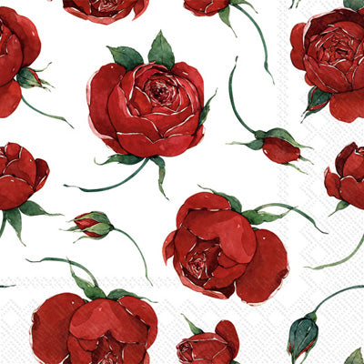 These Rose Floral Decoupage Paper Napkins are exceptional quality. Imported from Europe. 3-ply. Ideal for Decoupage Crafting, DIY craft projects, Scrapbooking, Mixed Media