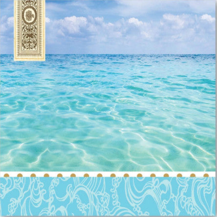 These Beach Michel Design Works Decoupage Paper Napkins are exceptional quality. Imported from Europe. 3-ply. Ideal for Decoupage Crafting, DIY projects, Scrapbooking, Mixed Media