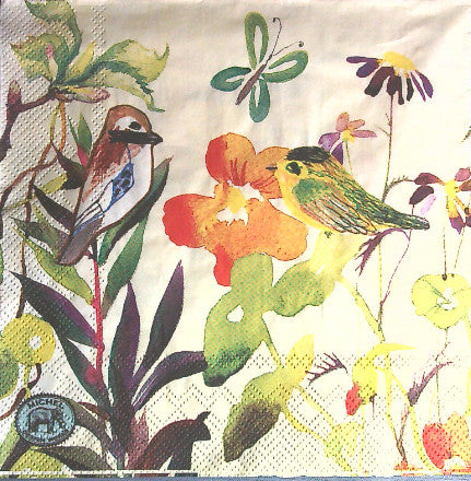 These Birds & Butterflies Michel Design Works Decoupage Paper Napkins are exceptional quality. Imported from Europe. 3-ply. Ideal for Decoupage Crafting, DIY projects, Scrapbooking, Mixed Media