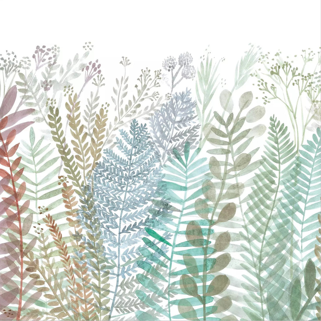 These Anastasia Blue brown ferns Decoupage Paper Napkins are Imported from Europe. Ideal for Decoupage Crafting, DIY craft projects, Scrapbooking, Mixed Media