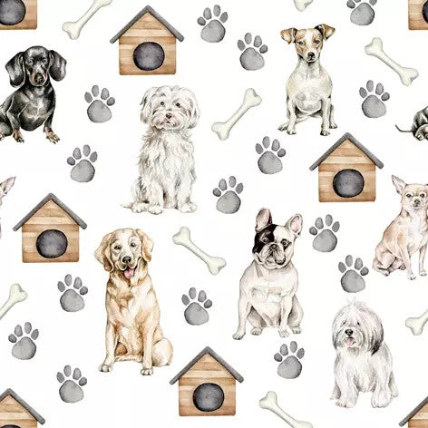 These Pet Dogs Decoupage Paper Napkins are Imported from Europe. Ideal for Decoupage Crafting, DIY craft projects, Scrapbooking