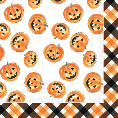 These Pumpkin Faces Halloween Decoupage Paper Napkins are of exceptional quality. 3 ply. Imported from Europe. Ideal for Decoupage Crafting, DIY craft projects, Scrapbooking