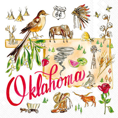 These Oklahoma State European Decoupage Paper Napkins are of exceptional quality. 3 ply. Ideal Decoupage Paper for Scrapbooking, Mixed Media Art,