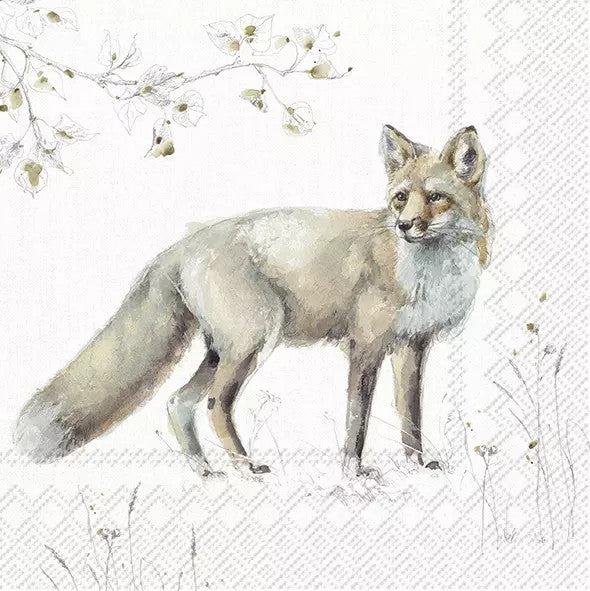 These Woodland Fox European Decoupage Paper Napkins are of exceptional quality. 3 ply. Ideal Decoupage Paper for Scrapbooking, Mixed Media Art,
