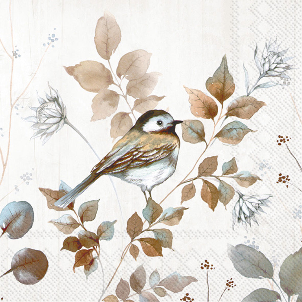 These Woodland Birds European Decoupage Paper Napkins are of exceptional quality. 3 ply. Ideal Decoupage Paper for Scrapbooking, Mixed Media Art