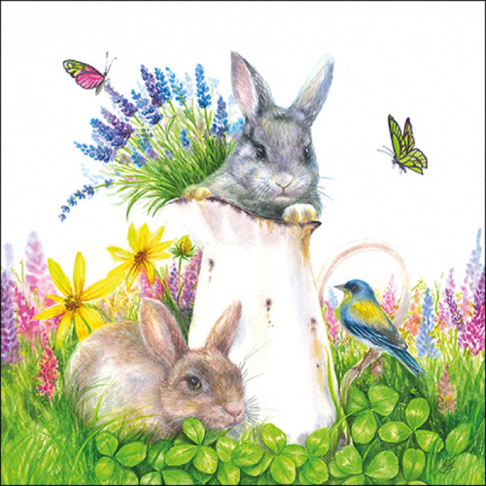 These Young Rabbits Easter European Decoupage Paper Napkins are of exceptional quality. 3 ply. Ideal Decoupage crafts