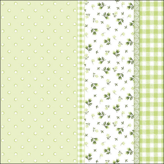 These Lilly green European Decoupage Paper Napkins are of exceptional quality. 3 ply. Ideal Decoupage craft paper for Scrapbooking