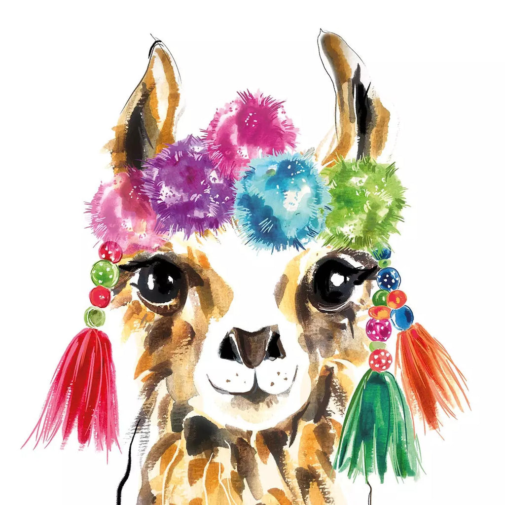 These PPD Hey Llama European Decoupage Paper Napkins are of exceptional quality. 3 ply. Ideal Decoupage craft paper for Scrapbooking