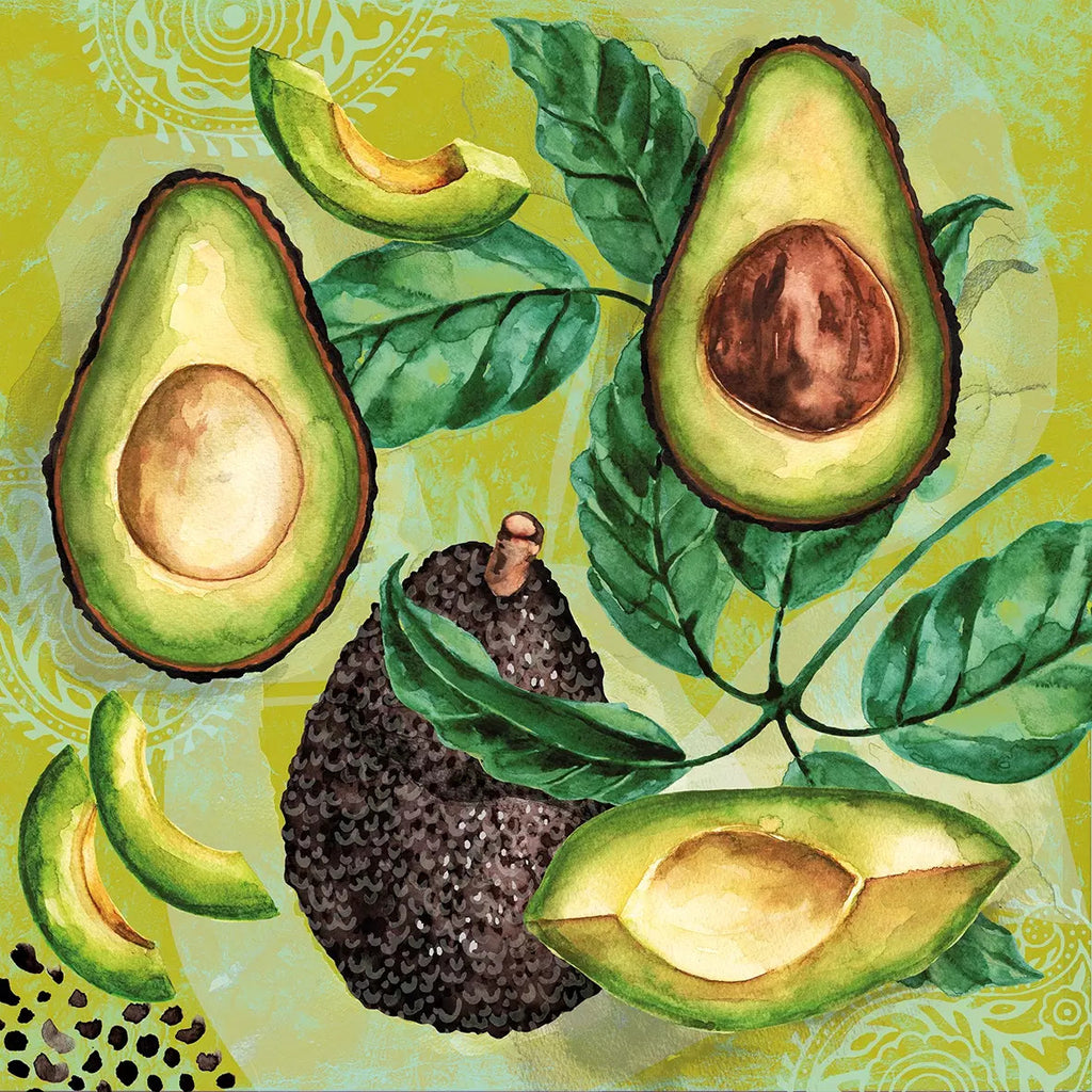 These PPD Avocado European Decoupage Paper Napkins are of exceptional quality. 3 ply. Ideal Decoupage craft paper for Scrapbooking, Mixed Media