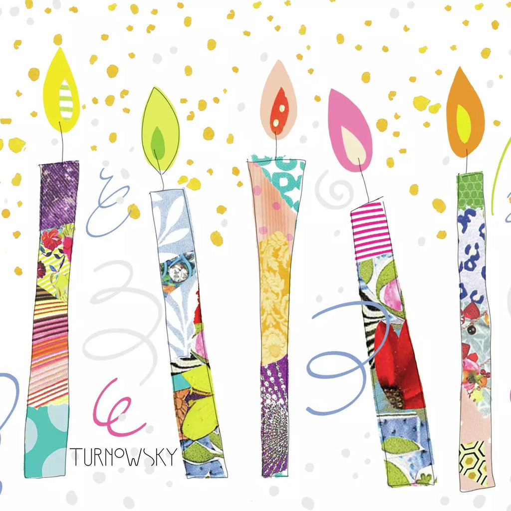 These PPD Birthday Candles European Decoupage Paper Napkins are of exceptional quality. 3 ply. Ideal Decoupage craft paper for Scrapbooking