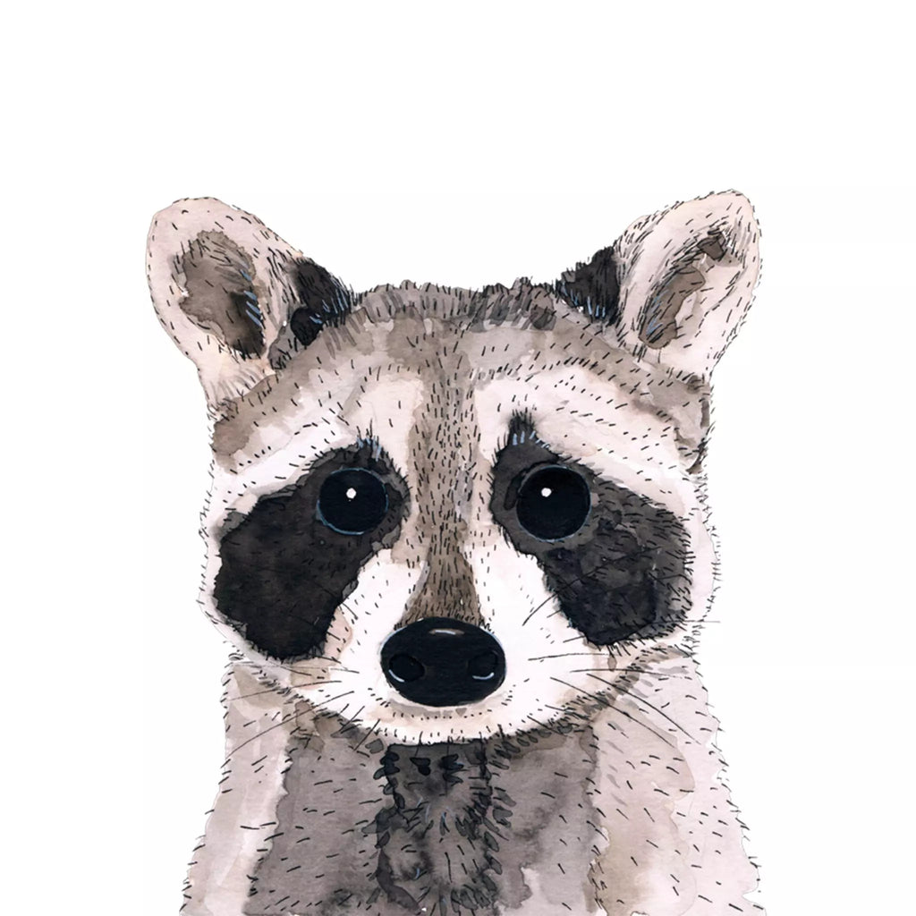 Raccoon face European Decoupage Paper Napkins of exceptional quality. 3 ply. Ideal Decoupage Paper for Collage, Scrapbooking