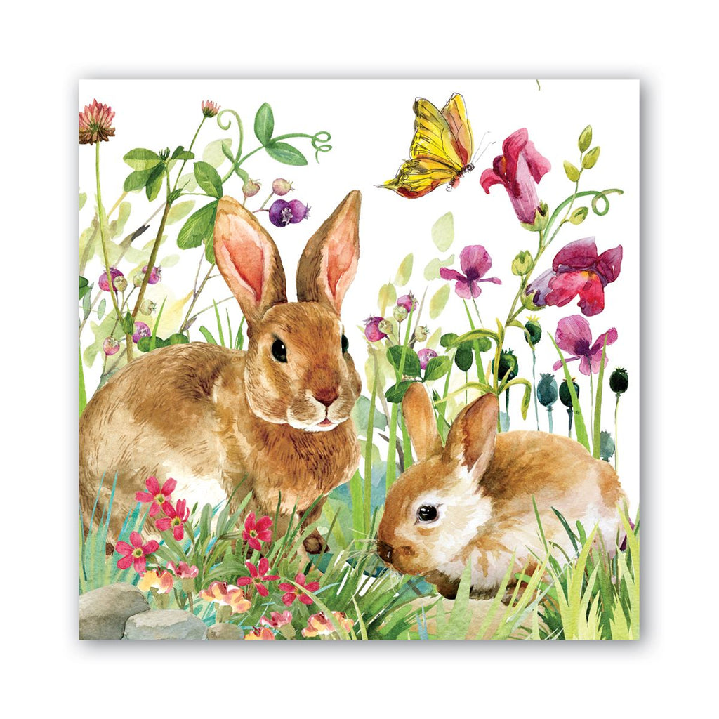 Bunny Meadow by Michel Design works colorful Easter European Decoupage Craft Paper Napkins of exceptional quality. 3 ply. Ideal decorative craft paper