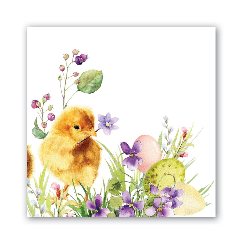Easter chicks and eggs colorful Spring European Decoupage Craft Paper Napkins of exceptional quality. 3 ply. Ideal decorative craft paper Decoupage Paper 