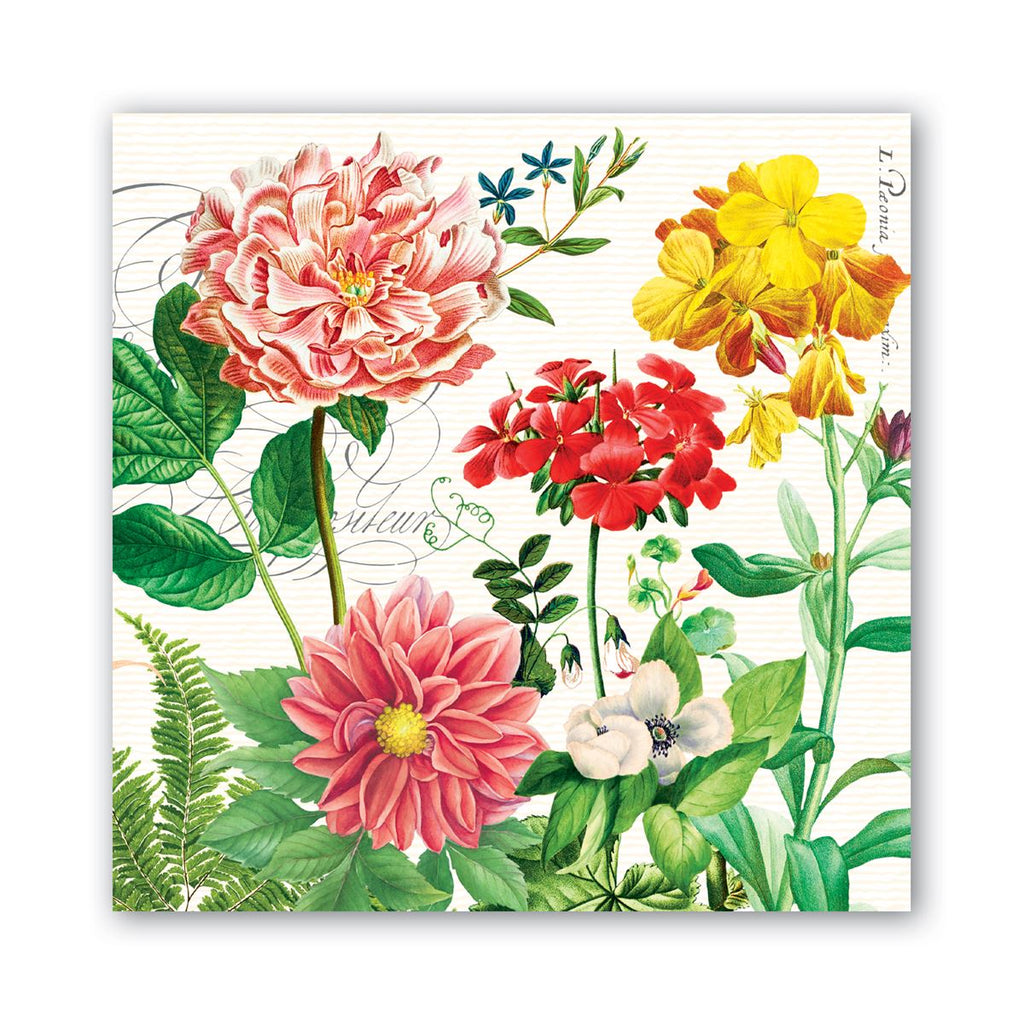 Poppies & Posies floral European Decoupage Craft Paper Napkins of exceptional quality. 3 ply. Ideal decorative craft paper Decoupage Paper for Collage, Scrapbooking