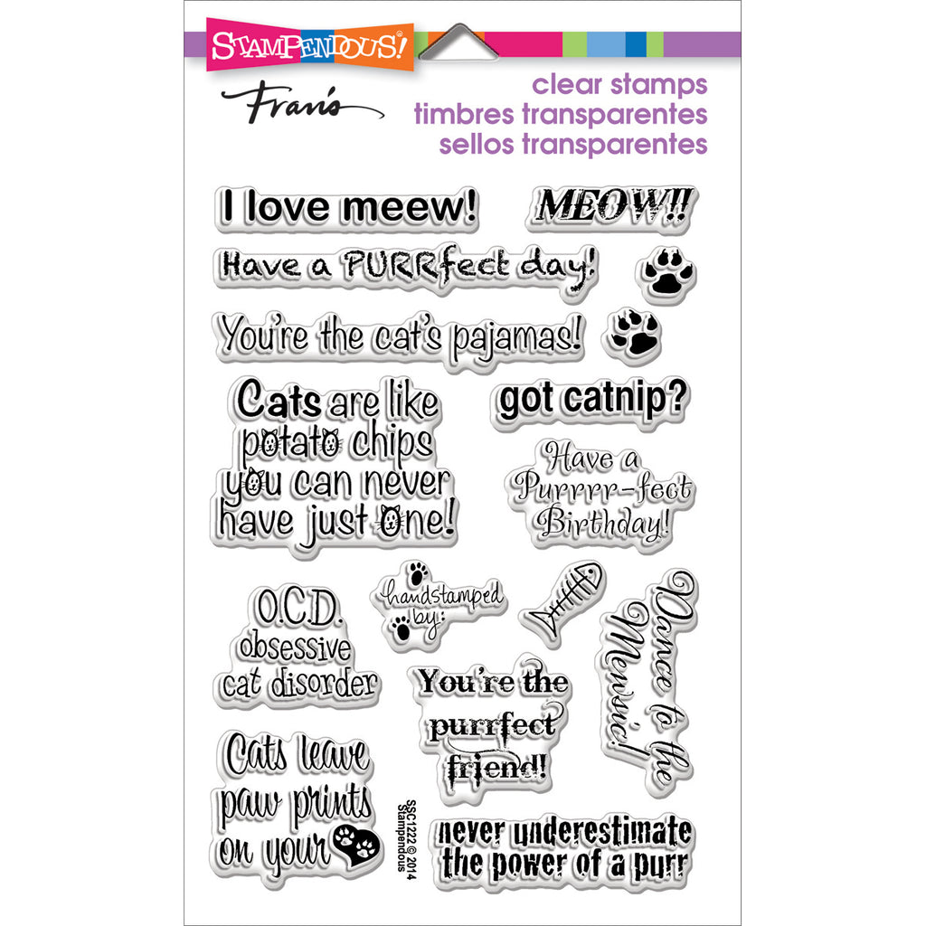 Shop Cat Sayings high quality Photopolymer Stamps for Craft Projects
