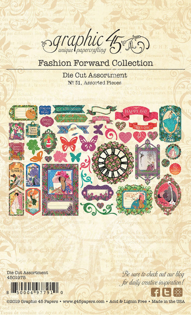 Shop Fashion Forward Ephemera Die Cuts for Craft Projects, Scrapbook