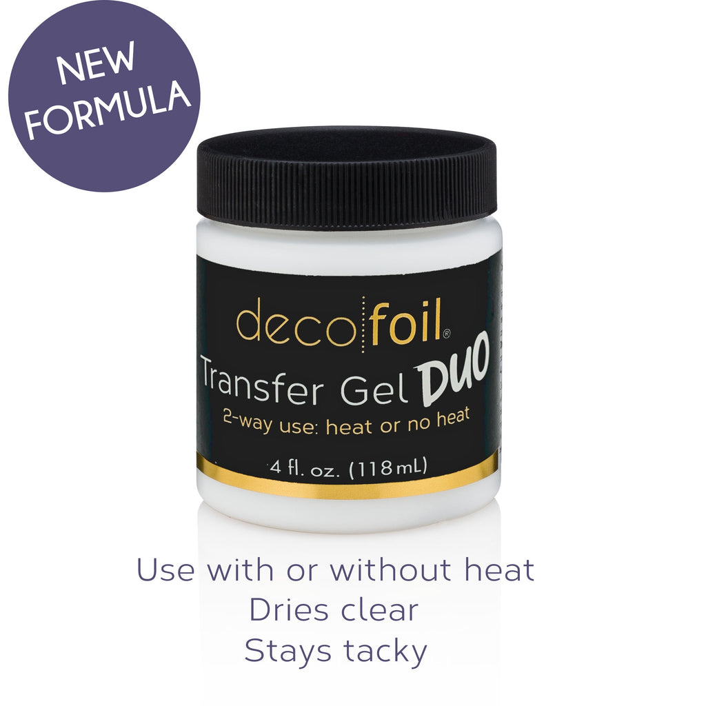This package contains 4oz of Deco Foil Transfer Gel Duo