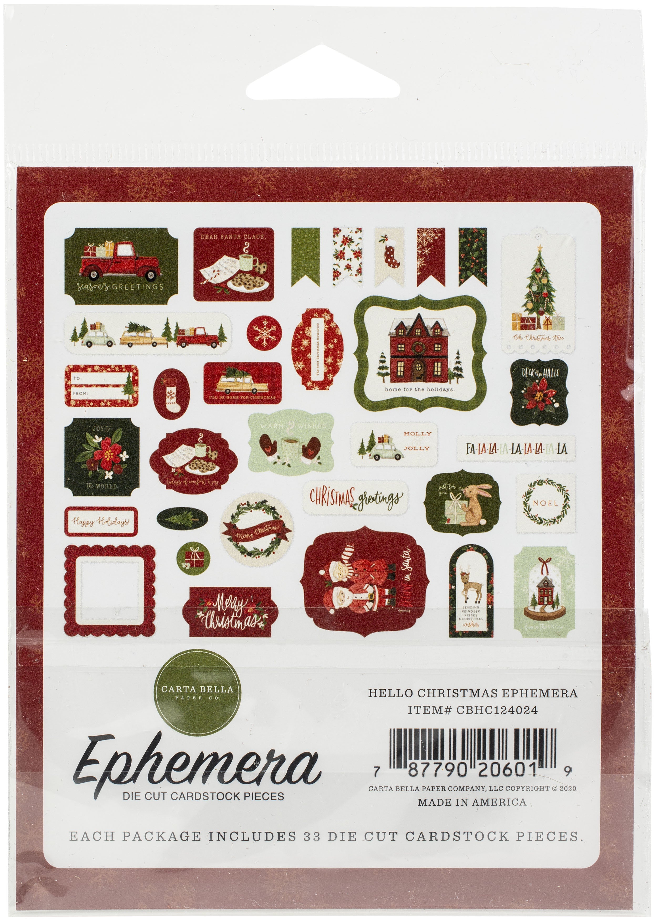 Carta Bella - White Christmas - Ephemera