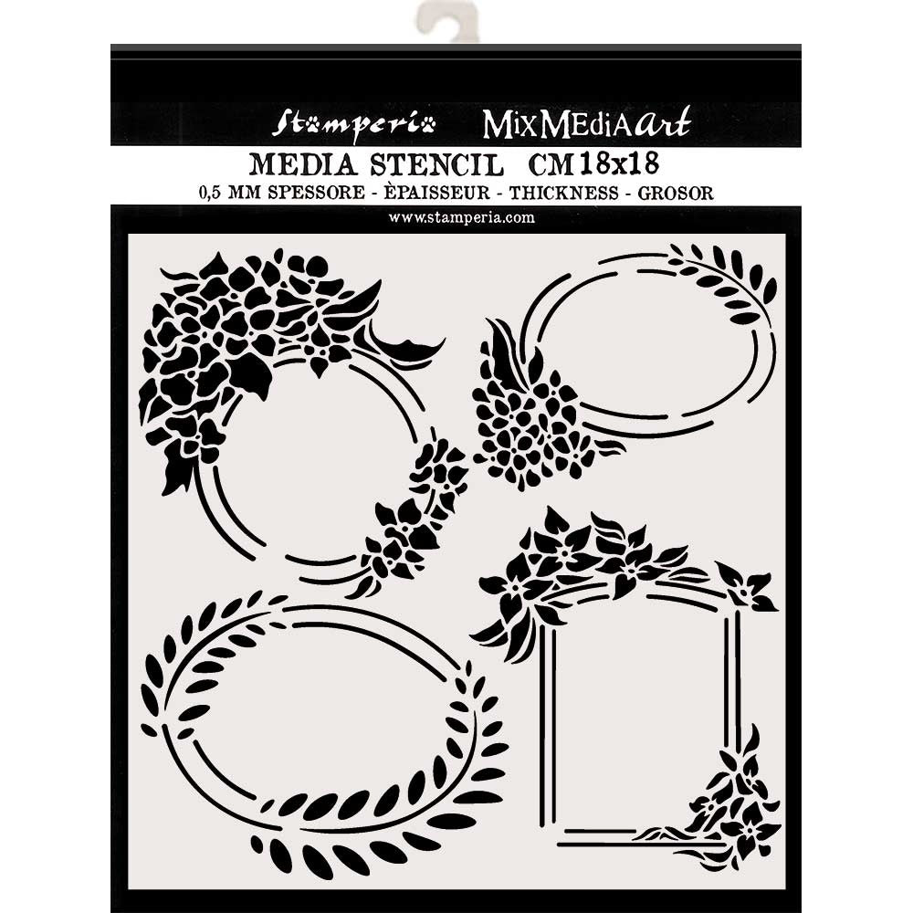 Shop Stamperia plastic high quality Stencil. Use for Decoupage, Scrapbooking, Mixed Media, Cardmaking, Journaling and more.
