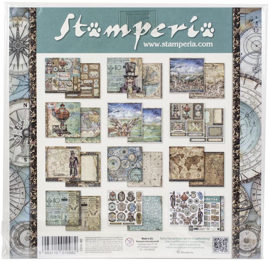 Stamperia Scrapbooking Sir Vagabond - 12 x 12 Paper Pad