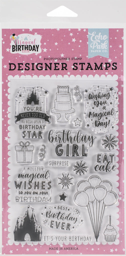 Shop Echo Park clear high quality Photopolymer Stamps for Craft Projects