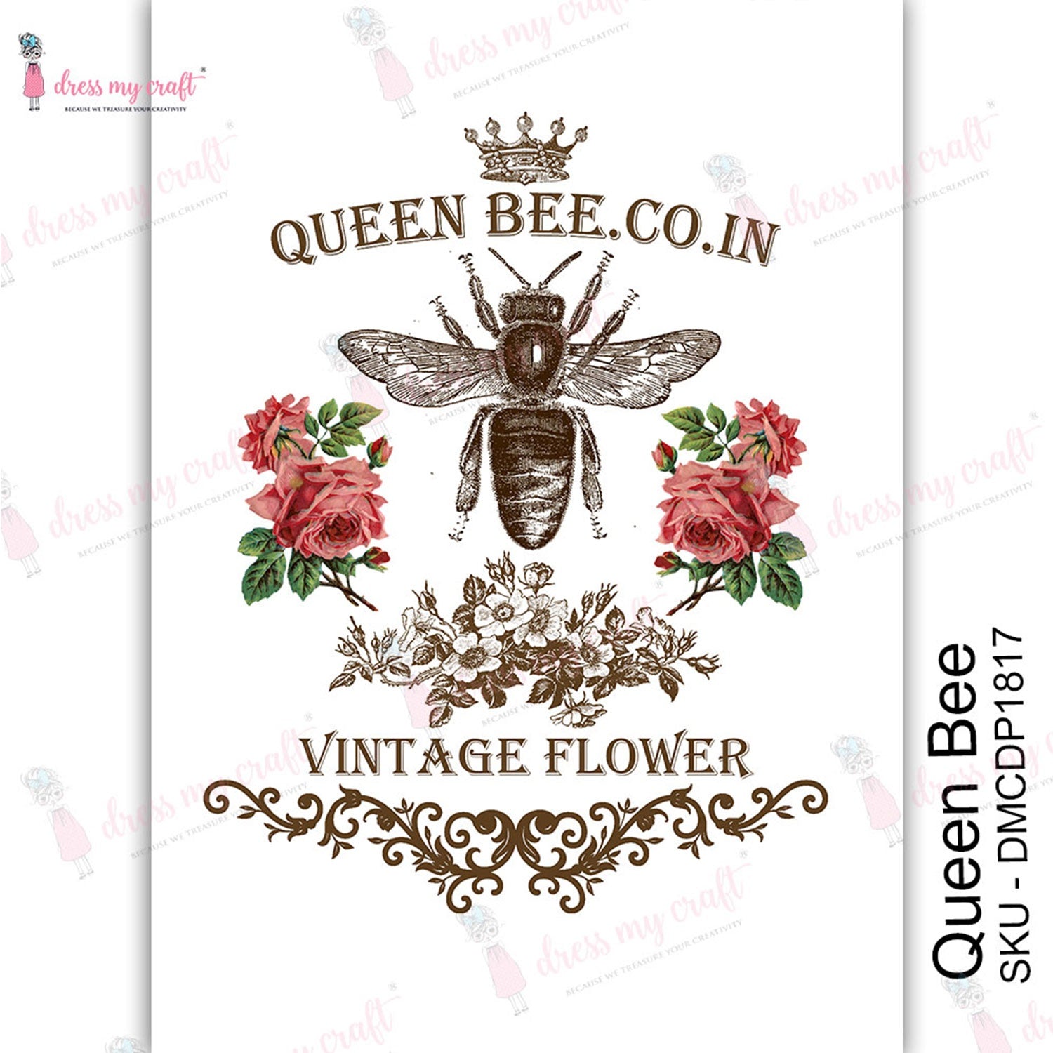 Decoupage Queen Queen Bee Collection Scrapbook Set - 6 x 6