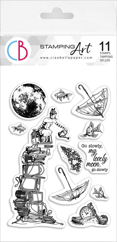 Shop Ciao Bella clear high quality Photopolymer Stamps. Use for Decoupage, Scrapbooking, Mixed Media, Cardmaking, Journaling and more!