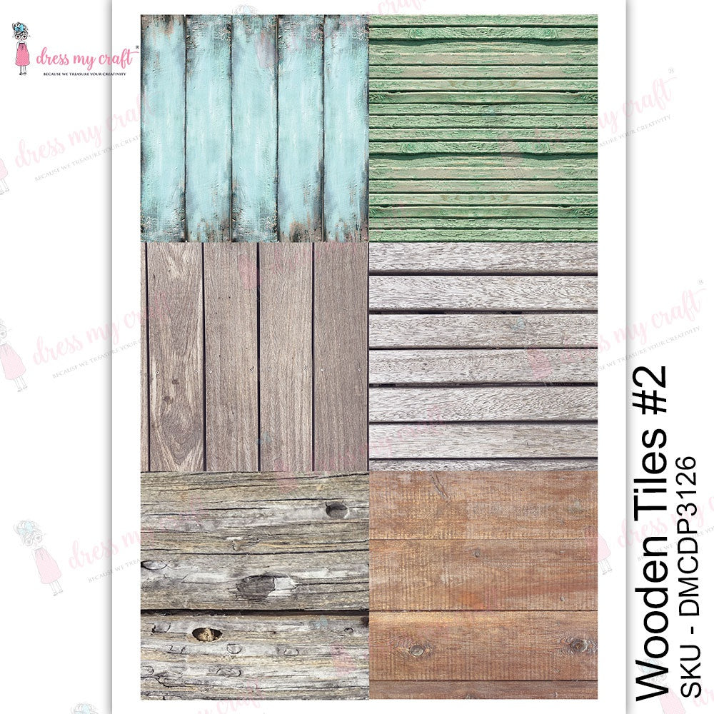 Shop Wooden Tiles Dress My Craft Transfer Me Papers for Craft Projects. Incredibly beautiful. Vibrant and Crisp transfer image. Enhances look of Wood, Metal, Plastic, Leather, Marble, Glass, Terracotta