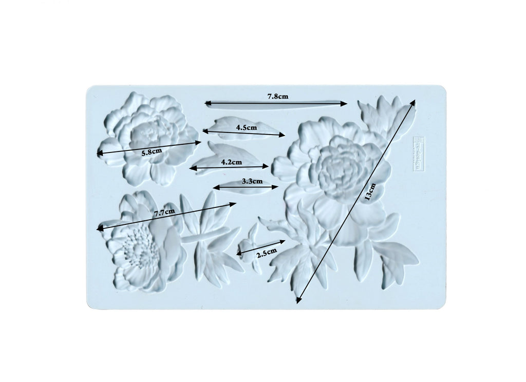 ReDesign with Prima - Decor Mold 5x8 Pattern: Wilderness Rose. Heat resistant and food safe. Breathe new life into your furniture, frames, plaques, boxes, scrapbooks, journals.