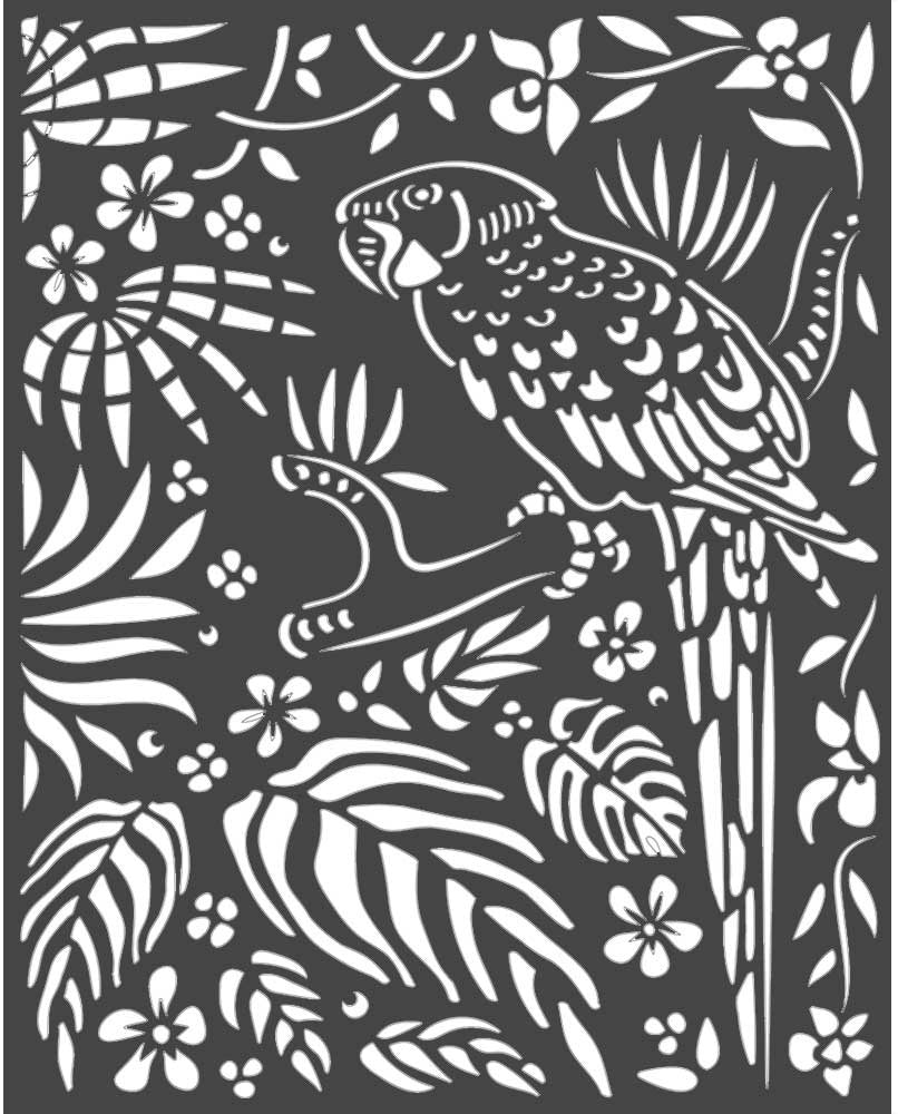 Stamperia Parrot Amazonia Stencils are made of flexible yet strong plastic material. Ideal for 3D effects and Mixed Media