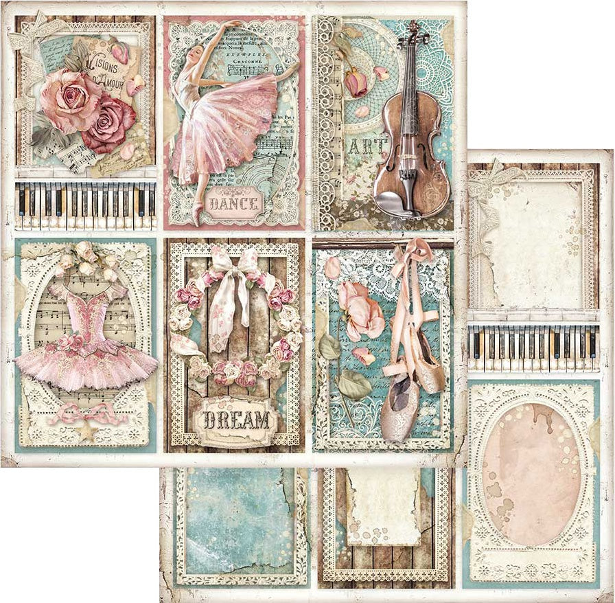 Beautiful Stamperia Scrapbooking Paper Set. These beautiful high quality papers by Stamperia are themed sets with coordinating designs. They are 190g weight. Perfect for your next Decoupage Craft project