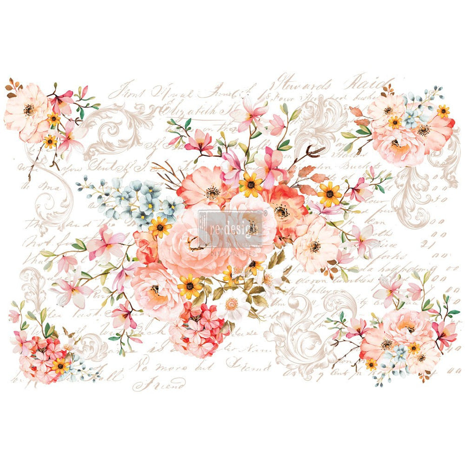 Shop Delicate Roses ReDesign with Prima Rub on Transfer – Decoupage  Napkins.Com