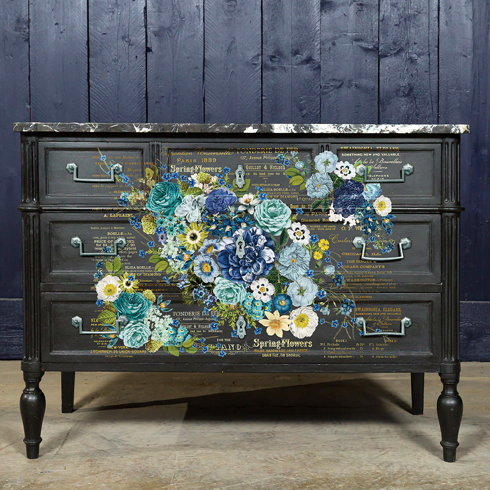ReDesign with Prima Cosmic Roses Decor Transfers® are easy to use rub-on transfers for Furniture and Mixed Media uses. Simply peel, rub-on and transfer. Enhances look of painted or unpainted wood