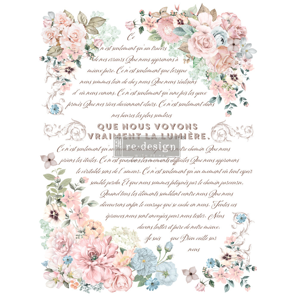 Shop Pure Light Floral ReDesign with Prima Rub on Transfer 
