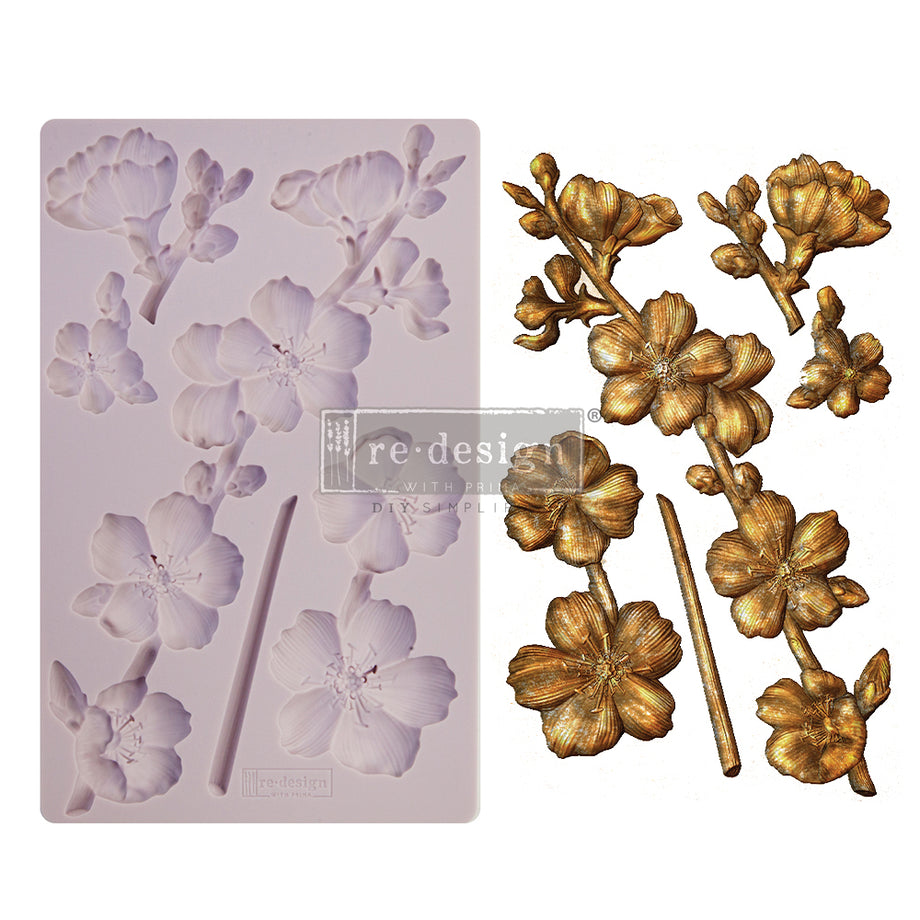 Redesign Décor Moulds 5X8 - Leafy Blossoms Copyright #VA0002321248