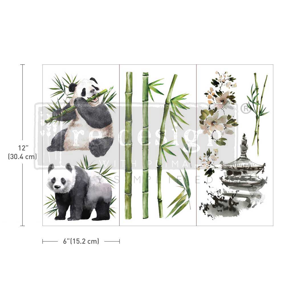 ReDesign with Prima Panda Sweet Decor Transfers® are easy to use rub-on transfers for Furniture and Mixed Media uses. Simply peel, rub-on and transfer.