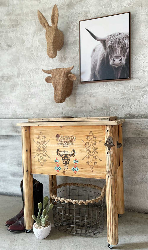 ReDesign with Prima Wild West Decor Transfers® are easy to use rub-on transfers for Furniture and Mixed Media uses. Simply peel, rub-on and transfer